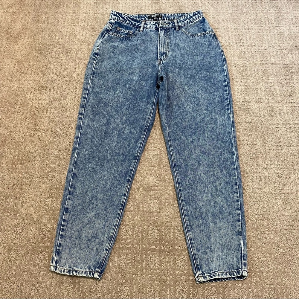 {MISSGUIDED | Petite} High Rise Washed Out Straight Leg Jeans ~ Size 6